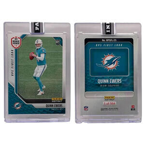 2025 Panini Instant #RPSFL-25  Quinn Ewers /564 Dolphins QB Rookie Card (RC)